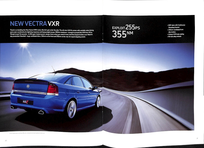 Vauxhall VXR Car Sales Brochure VM0505746 2005 image 2