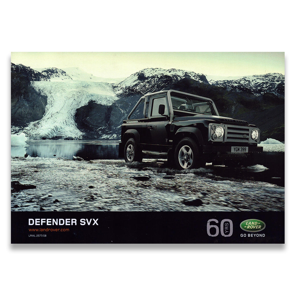 Land Rover Defender Car Sales Brochure and Price List #2505/07 2007
