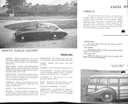 Allard Cars Range Brochure 1956 image 1