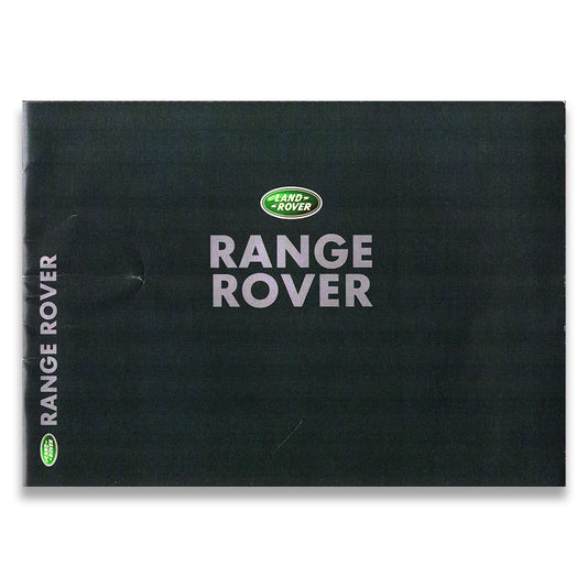 Range Rover P38 Sales Brochure #273/98 1998