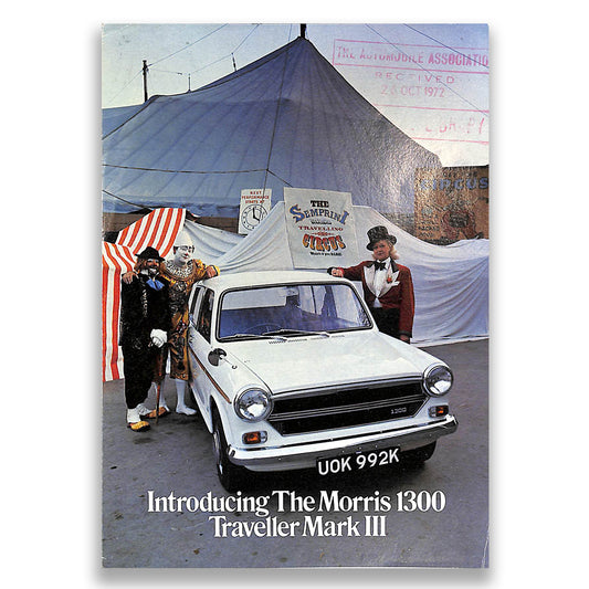 Morris 1300 Traveller MkIII Car Sales Brochure #2876 1971