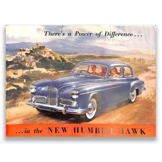 Humber Hawk OHV Foldout Car Sales Brochure, #309/94/30/H 1954