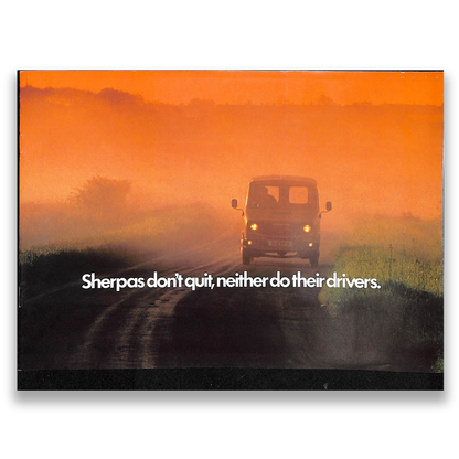 Austin Morris Sherpa Sales Brochure 1978 #3332