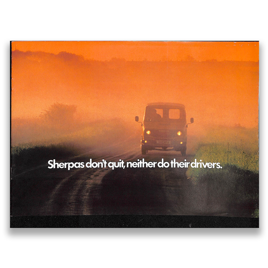 Austin Morris Sherpa Sales Brochure 1978 #3332