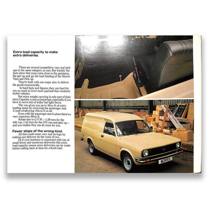 Morris Vans & Pickup Car Sales Brochure 1978 #3341E