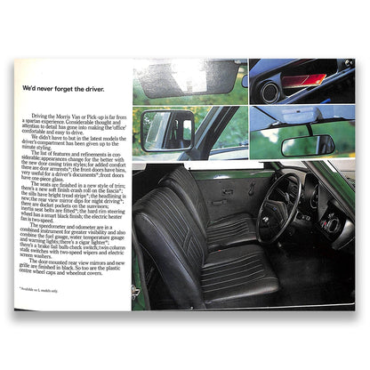 Morris Vans & Pickup Car Sales Brochure 1978 #3341E
