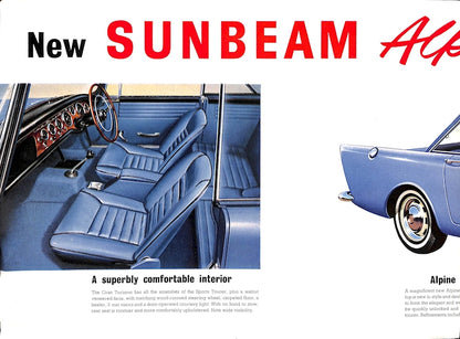 Sunbeam Alpine Series III Car Sales Brochure 945 H 1963 image 3