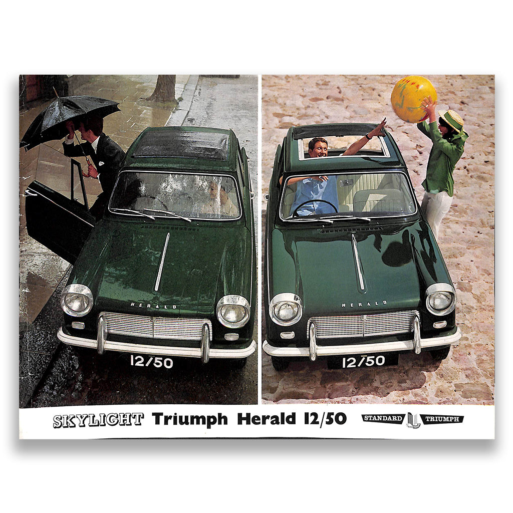 Triumph Herald 12/50 Car Sales Brochure #356/963/50 1964