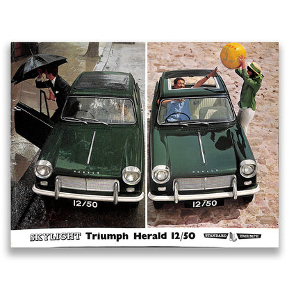 Triumph Herald 12/50 Car Sales Brochure #356/963/50 1964