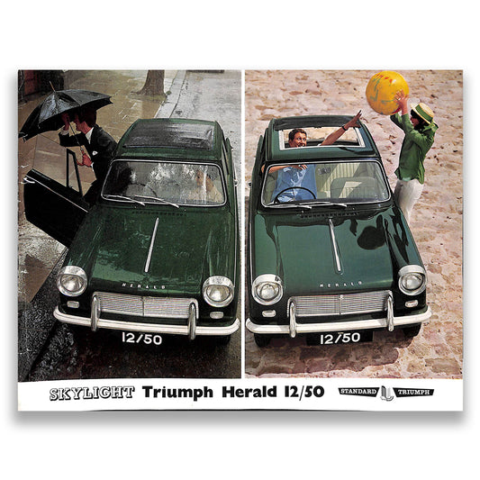 Triumph Herald 12/50 Car Sales Brochure #356/963/50 1964