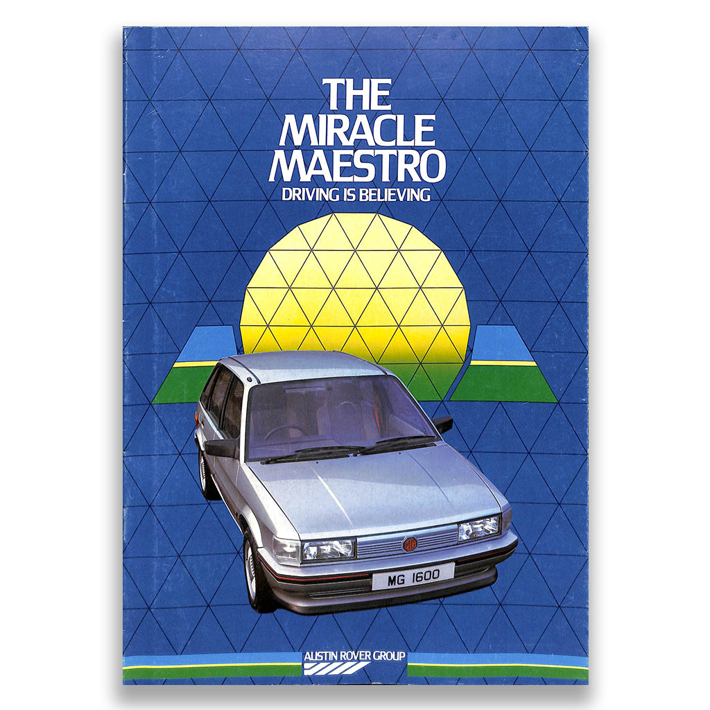 Austin Maestro Range Brochure, 1.3, 1.6, L, HLE, HLS, Vanden Plas & MG #3598 1983