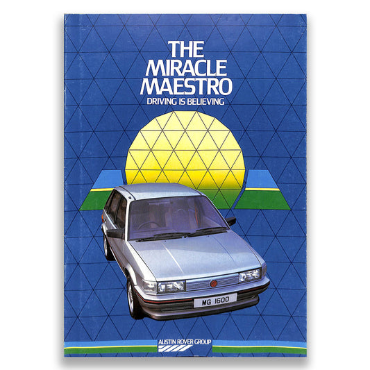 Austin Maestro Range Brochure, 1.3, 1.6, L, HLE, HLS, Vanden Plas & MG #3598 1983