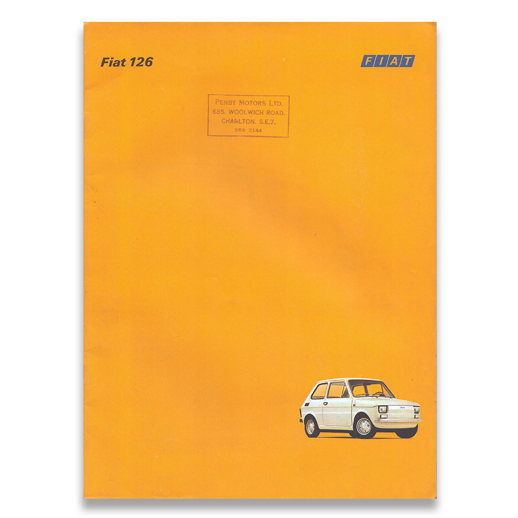 Fiat 126 Car Sales Brochure #3617 1973