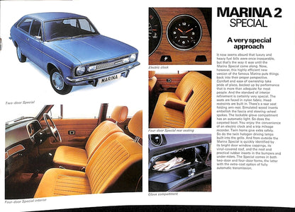 Morris Marina 2 Car Sales Brochure 3160 1977 image 10