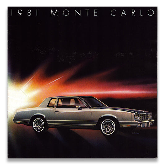 Chevrolet Monte Carlo Car Sales Brochure #3972 1981