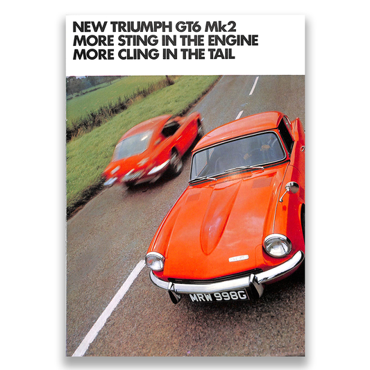 Triumph GT6 Mk2 Car Sales Brochure #402/1268/UK 1968