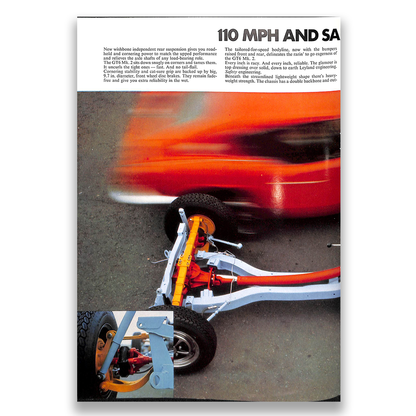 Triumph GT6 Mk2 Car Sales Brochure #402/1268/UK 1968