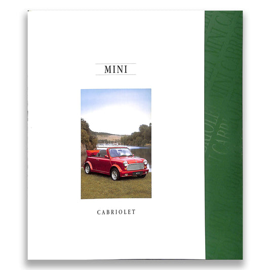 Rover Mini Cabriolet Car Sales Brochure 1992 #4404