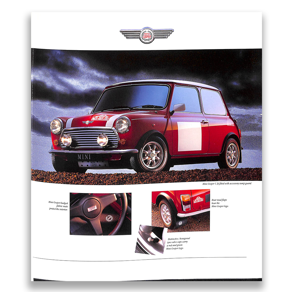 Rover Mini Cooper Car Sales Brochure 1994 #4563