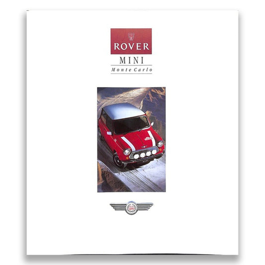 Rover Mini Monte Carlo Car Sales Brochure 1994 #4789