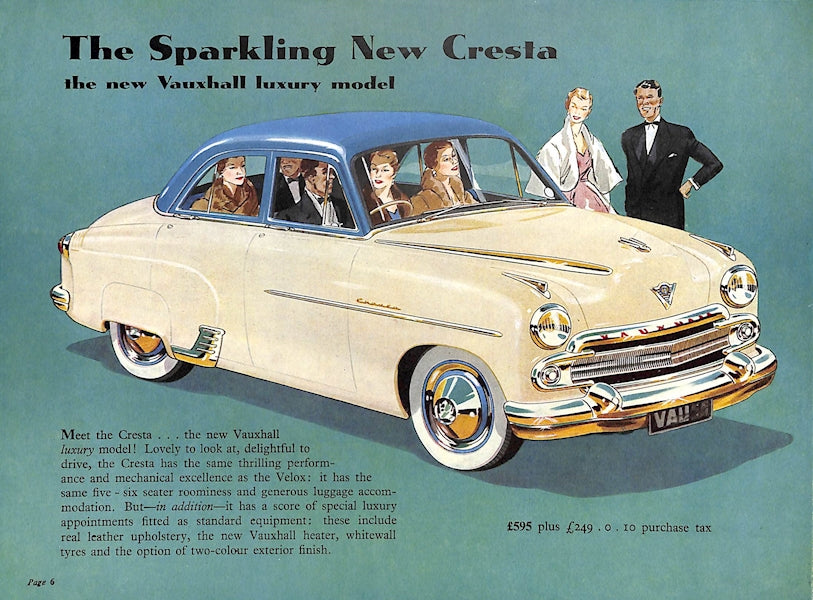 Vauxhall Wyvern, Velox &amp; Cresta Car Sales Brochure, #V1008 1954 image 5
