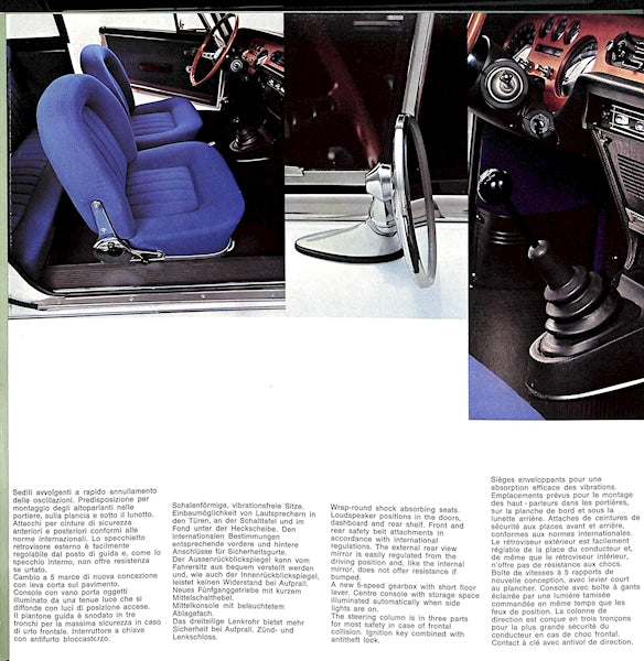 Lancia Fulvia Coupe Series 2 Car Sales Brochure #8799385 1972/73 image 3