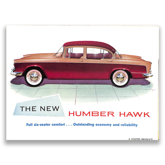 Humber Hawk Car Sales Brochure, #509/H 1957