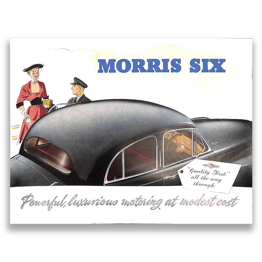 Morris Six Car Sales Brochure #5373 1953