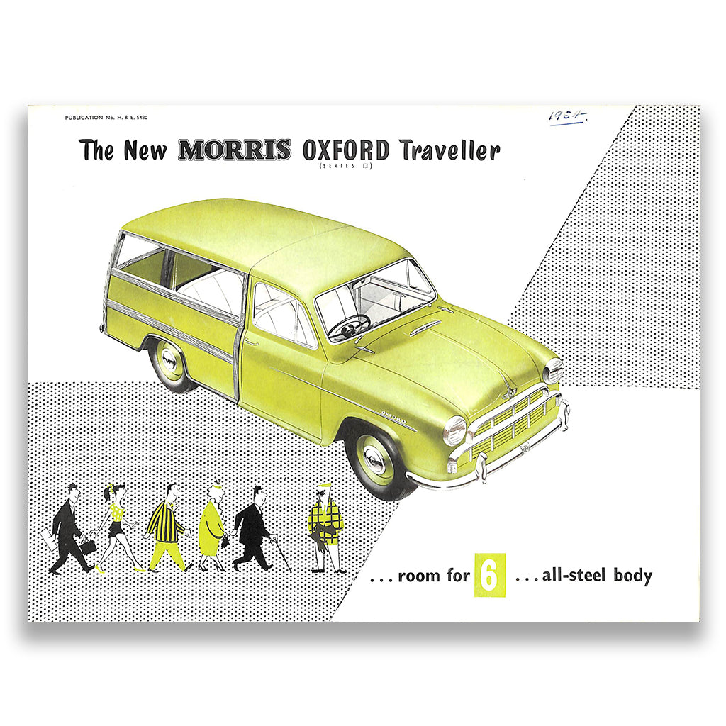 Morris Oxford Series II Traveller Car Sales Brochure #5480 1954