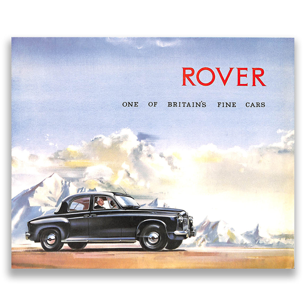 Rover P4, 60, 75, 90,105S and 105R Car Sales Brochure #549 1957