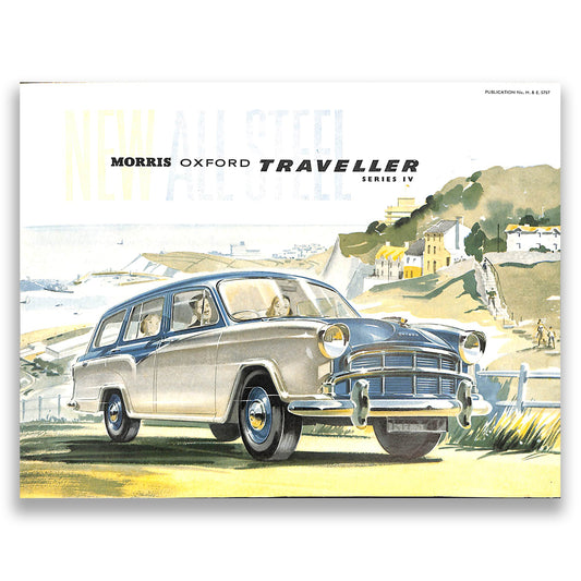 Morris Oxford Traveller Series IV Car Sales Brochure #5757 1957