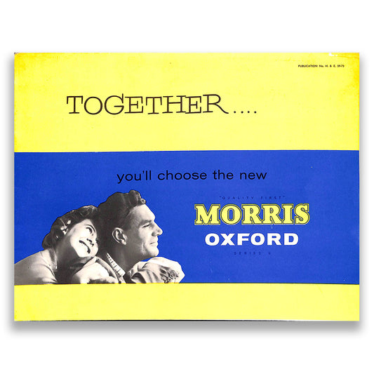 Morris Oxford Series V Car Sales Brochure #58136 1958