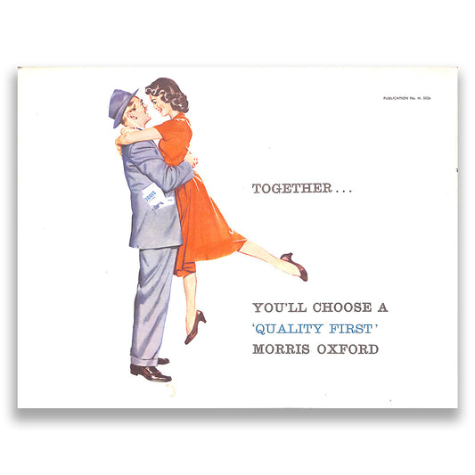 Morris Oxford Series IV Car Sales Brochure #5826 1958