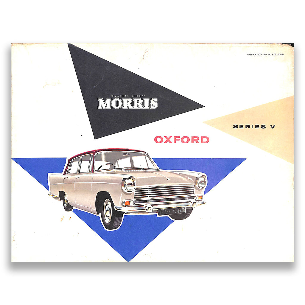 Morris Oxford Series V Car Sales Brochure #60116 1960