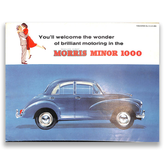Morris Minor 1000 Car Sales Brochure #6052 1960