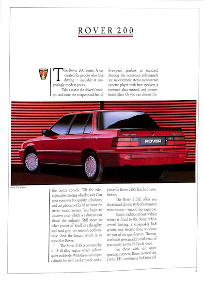 Austin-Rover Range Brochure Metro, Montego, Mini, #3904/E 1989 image 5