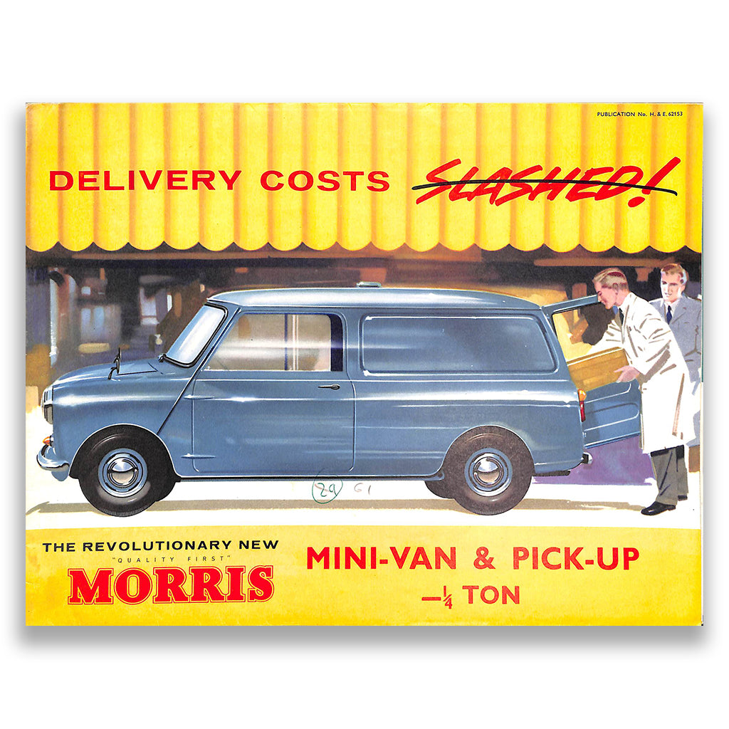 Morris Mini Van and Pick-Up Sales Brochure #62153 1962