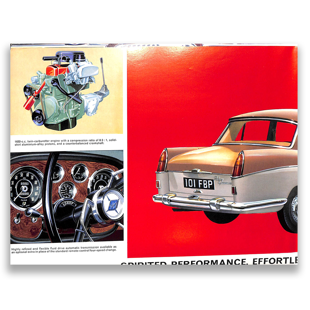 Riley 4/Seventy Two Car Sales Brochure #6321 1963