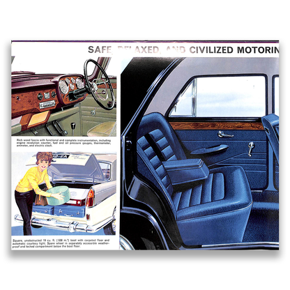 Riley 4/Seventy Two Car Sales Brochure #6321 1963