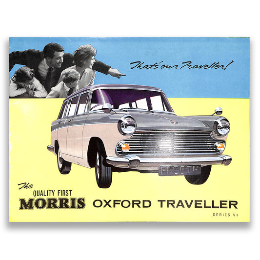 Morris Oxford Traveller Series VI Car Sales Brochure 1961-65
