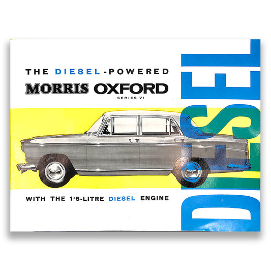 Morris Oxford Series VI Diesel Car Sales Brochure #6338 1962-65