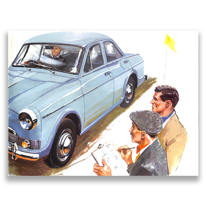 Riley 1.5 Foldout Car Sales Brochure, #6376 1957