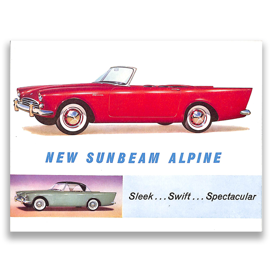 Sunbeam Alpine Series 1 Car Sales Brochure 638 H 1959