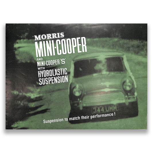 Morris Mini Cooper and Cooper S Car Sales Brochure #64115 1964-5