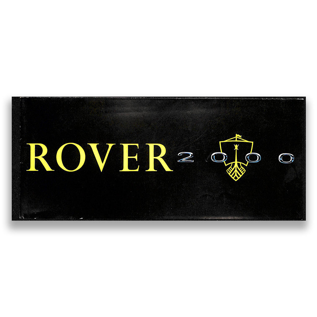 Rover 2000 Saloon Car Sales Brochure #646 1964