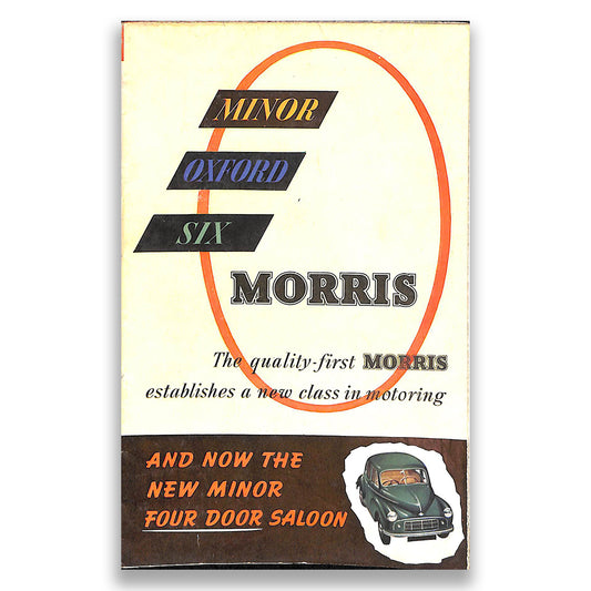 Morris Minor, Oxford and Six Car Sales Brochure #65683 1953