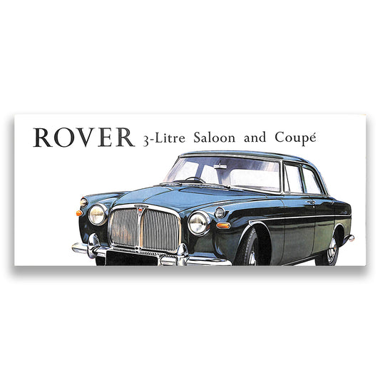 Rover 3-litre Saloon and Coupe Car Sales Brochure #668 1966