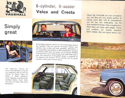 Vauxhall Range Car Sales Brochure 1962 image 5