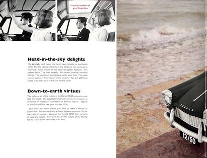 Triumph Herald 12/50 Car Sales Brochure #356/963/50 1964 image 3