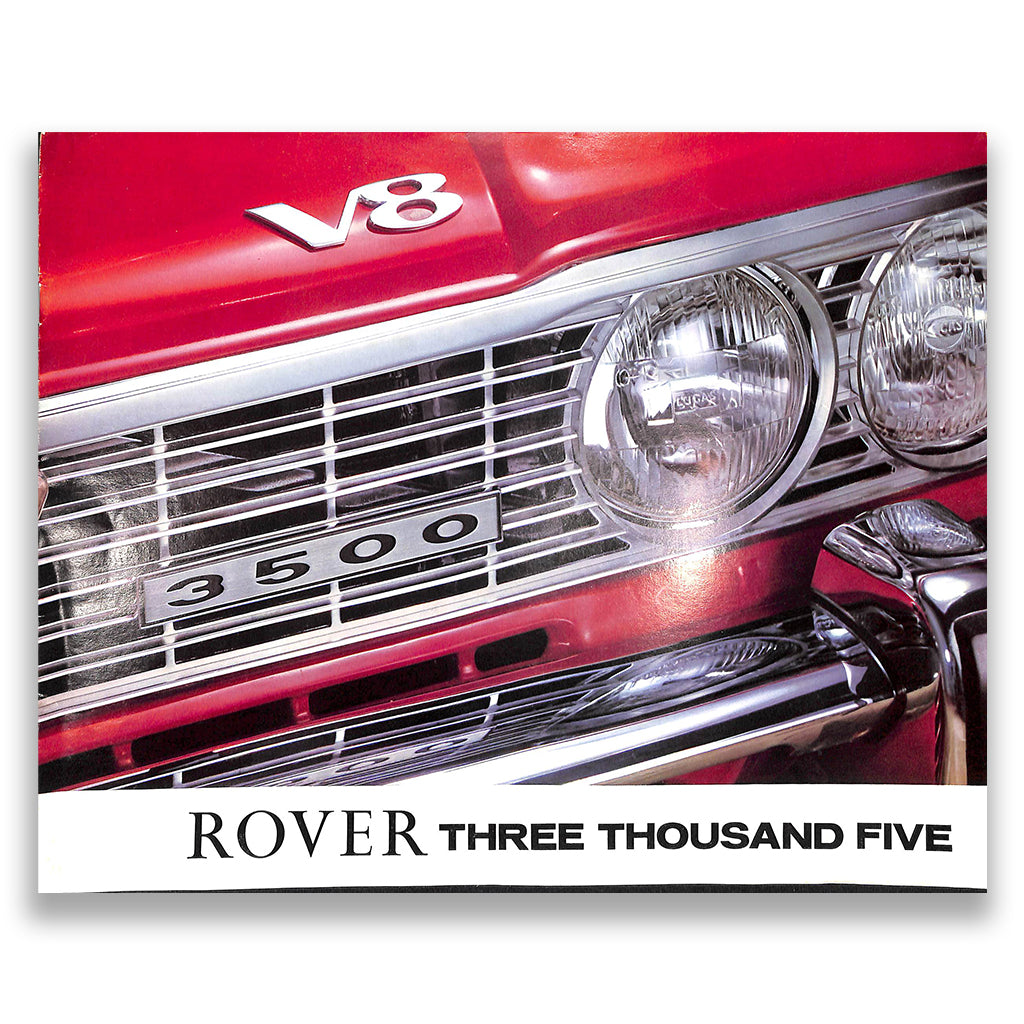 Rover 3500 Saloon Car Sales Brochure #732/D 1968